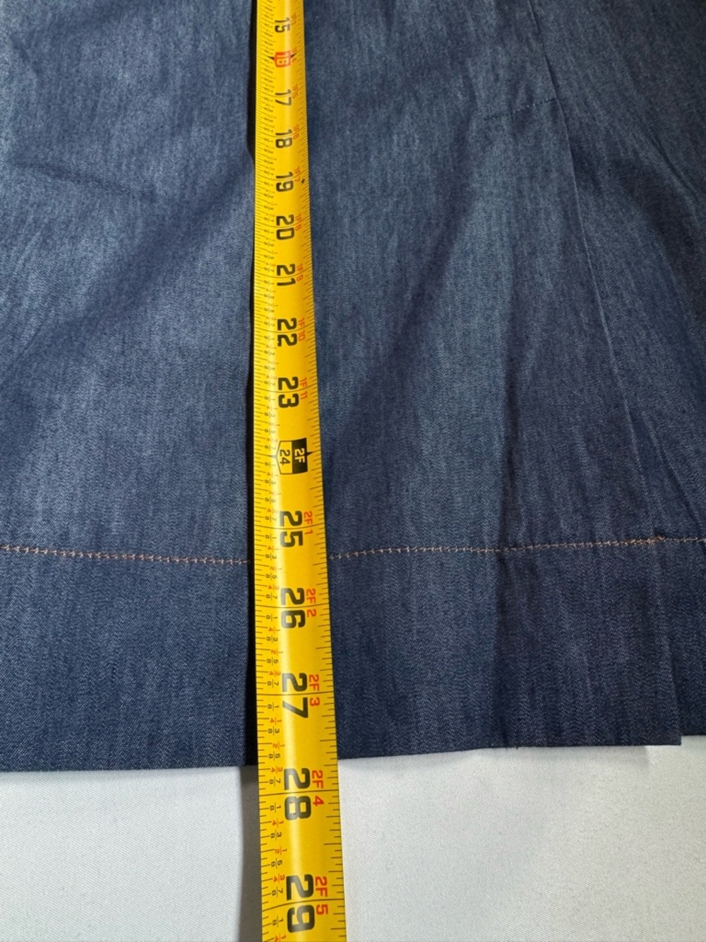 Iris Setlakwe Denim Skirt Size 10 Designer Country Cowgirl Western Classic - Picture 10 of 10